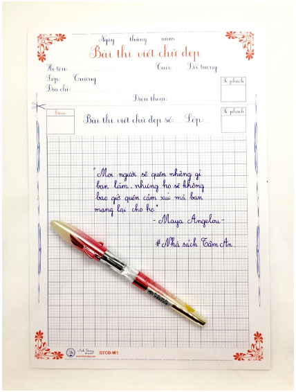 Bút mài Thầy Ánh SH052- Bút luyện chữ đẹp Ánh Dương ngòi êm siêu nhẹ